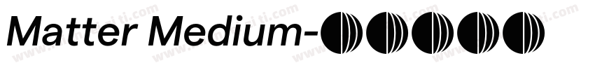 Matter Medium字体转换